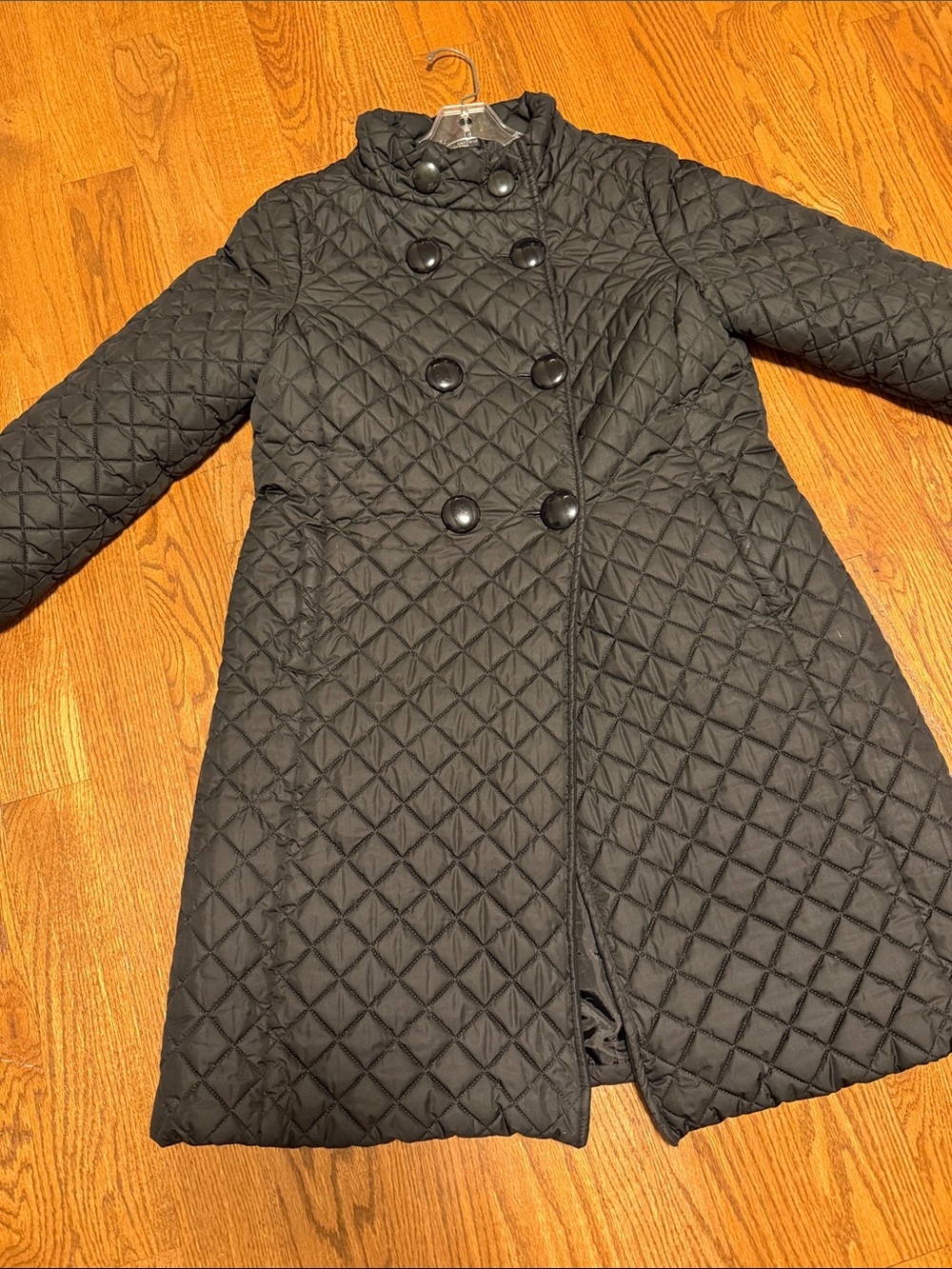 James Lakeland black quilted  winter coat